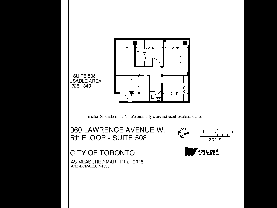 960 Lawrence Ave W, Toronto, ON en alquiler Plano del sitio- Imagen 1 de 1