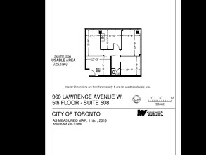 960 Lawrence Ave W, Toronto, ON en alquiler Plano del sitio- Imagen 1 de 1