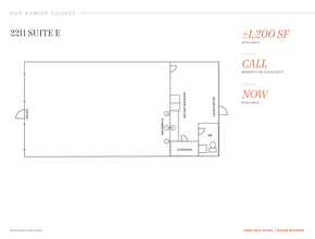 2205-2217 San Ramon Valley Blvd, San Ramon, CA en alquiler Plano de la planta- Imagen 2 de 2