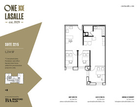 1 N La Salle St, Chicago, IL en alquiler Plano de la planta- Imagen 2 de 2