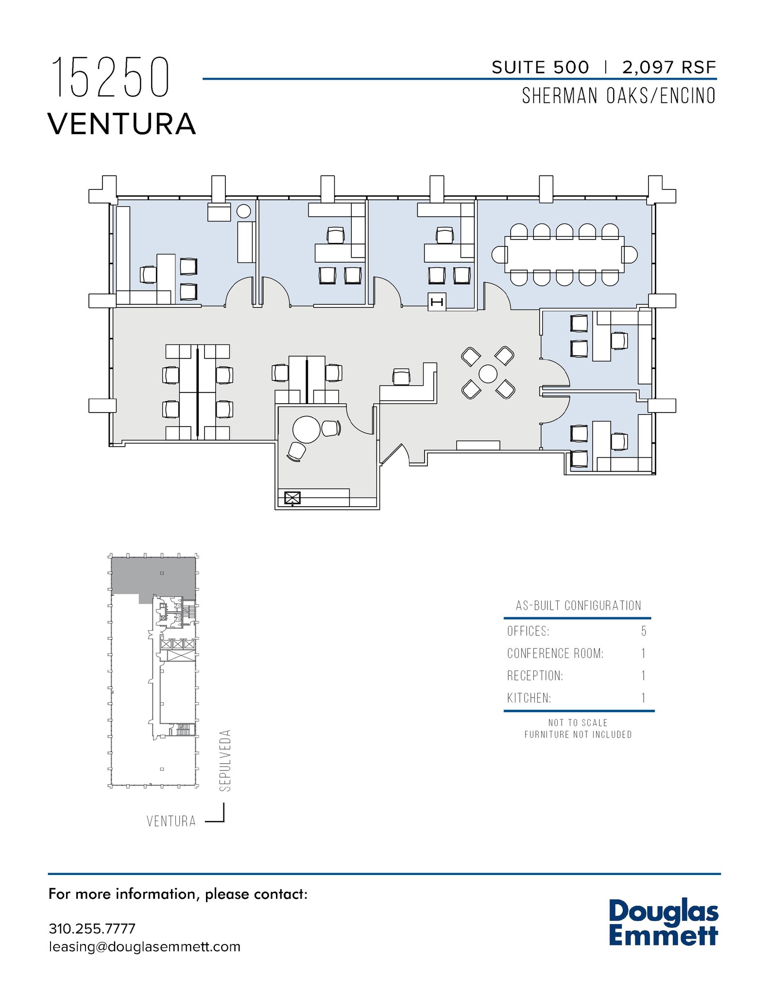 15250 Ventura Blvd, Sherman Oaks, CA en alquiler Plano de la planta- Imagen 1 de 1