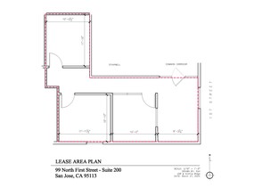 99 N 1st St, San Jose, CA en alquiler Plano de la planta- Imagen 1 de 1