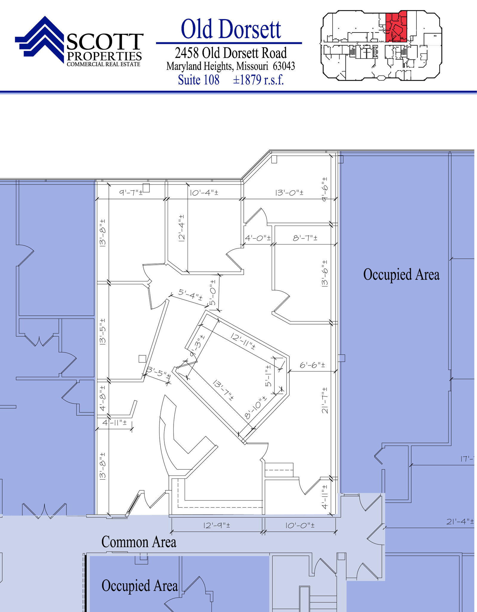 2458 Old Dorsett Rd, Maryland Heights, MO en alquiler Plano de la planta- Imagen 1 de 1