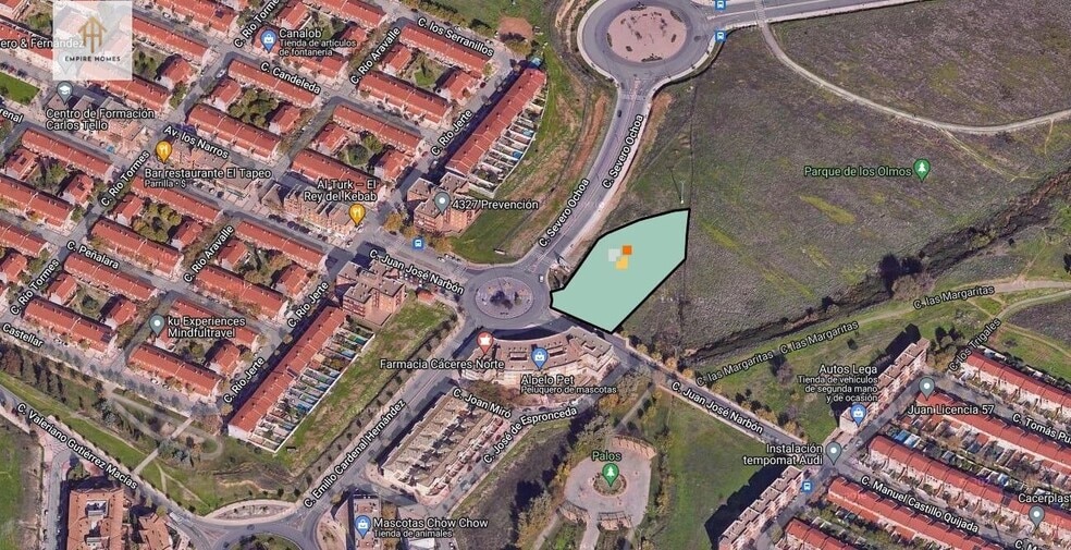 Terreno en Cáceres, Cáceres en venta - Vista aérea - Imagen 2 de 3