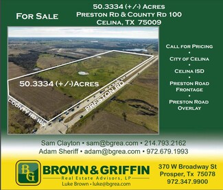 Más detalles para 10567 County Road 100, Celina, TX - Terrenos en venta