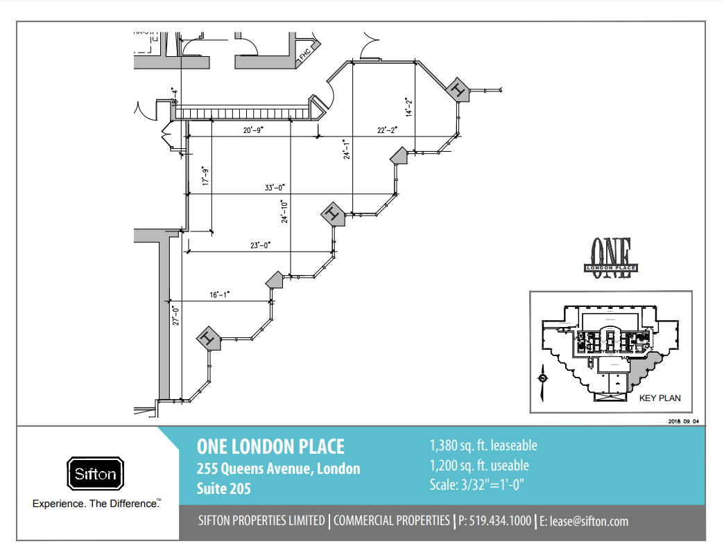 255 Queens Ave, London, ON en alquiler Plano de la planta- Imagen 1 de 1