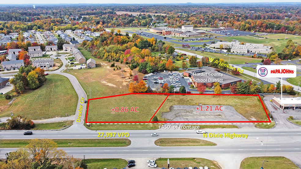 4897 N Dixie Hwy, Elizabethtown, KY en venta - Vista aérea - Imagen 3 de 6