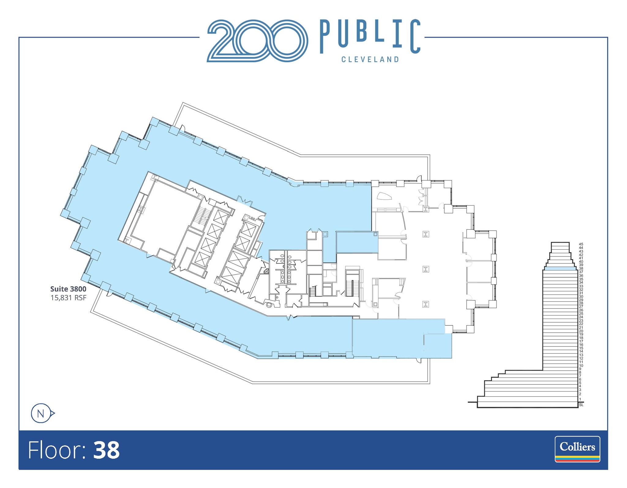 200 Public Sq, Cleveland, OH en alquiler Plano de la planta- Imagen 1 de 1