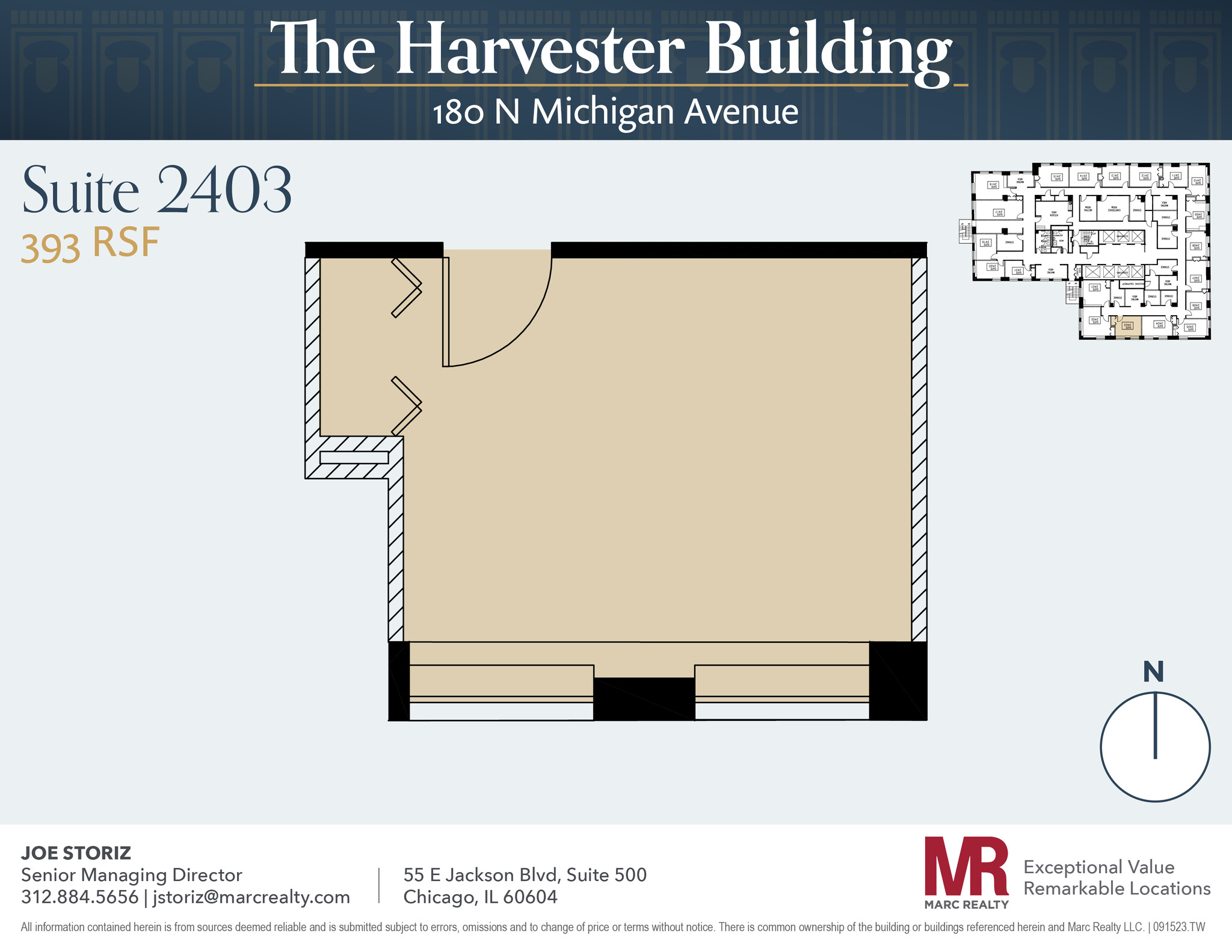 180 N Michigan Ave, Chicago, IL en alquiler Plano de la planta- Imagen 1 de 3