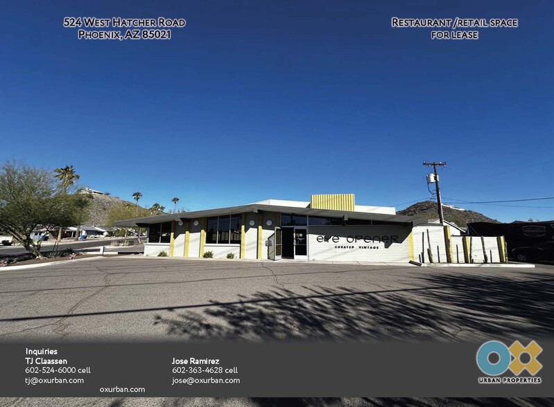 524 W Hatcher Rd, Phoenix, AZ en alquiler - Foto del edificio - Imagen 1 de 11