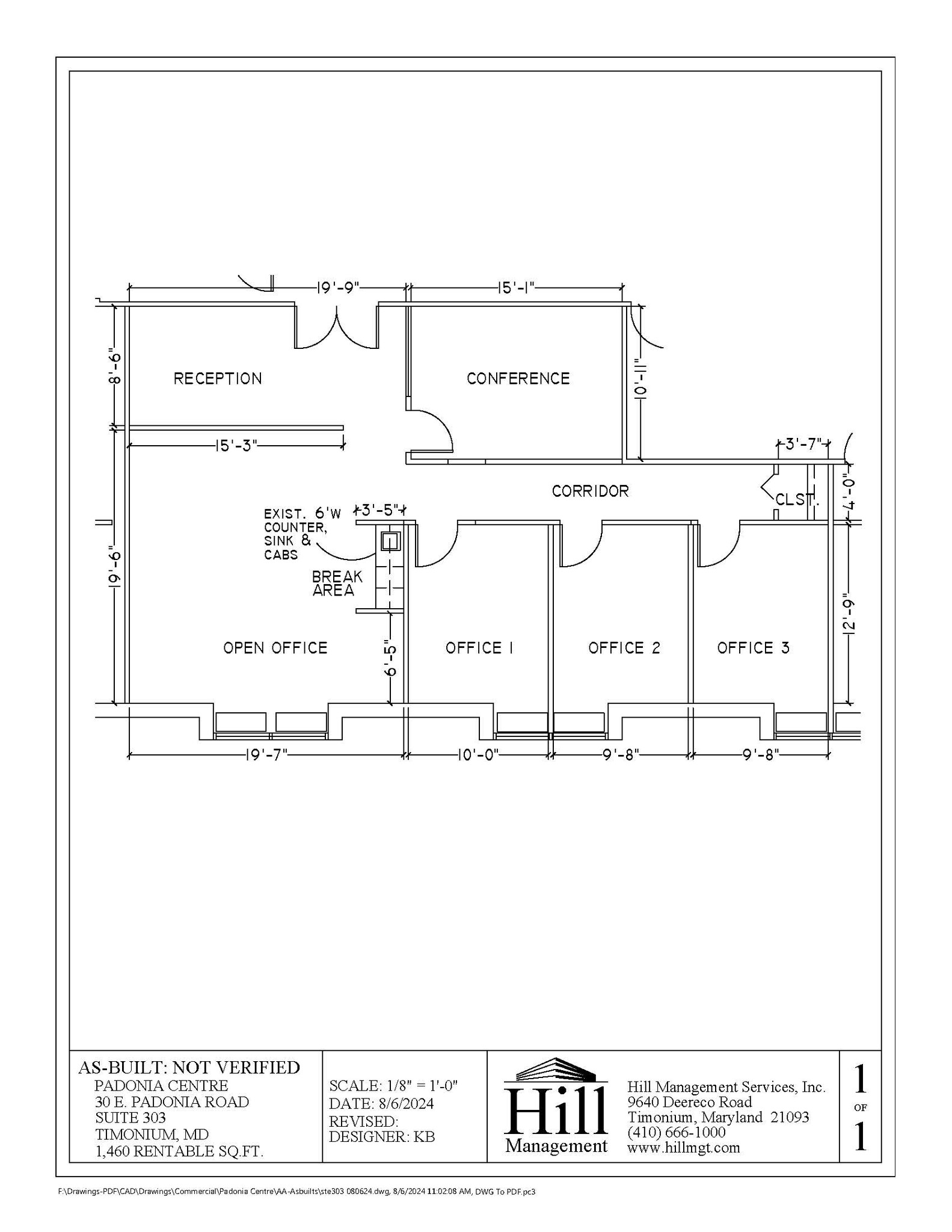 30 E Padonia Rd, Timonium, MD en alquiler Plano de la planta- Imagen 1 de 1