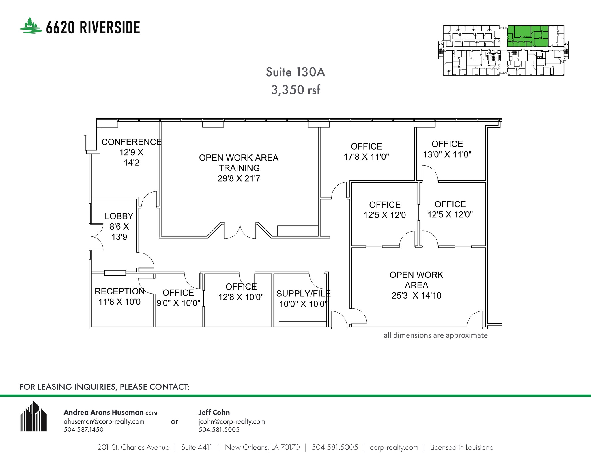 6660 Riverside Dr, Metairie, LA en alquiler Plano del sitio- Imagen 1 de 1