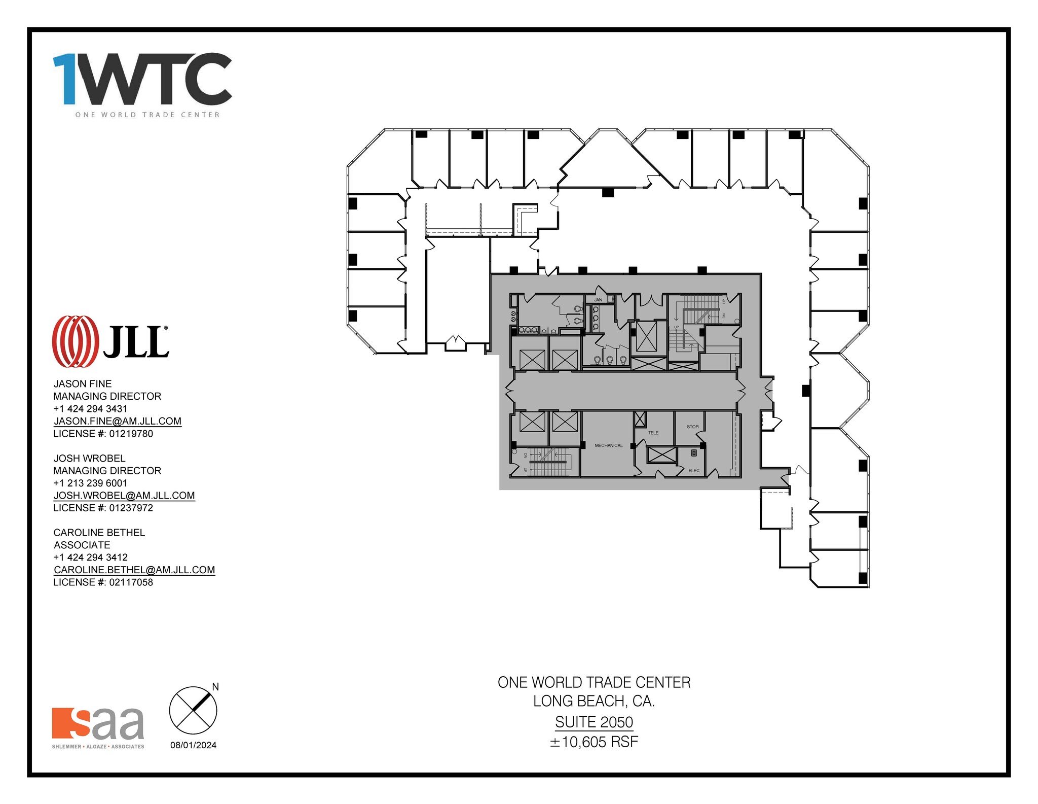 1 World Trade Ctr, Long Beach, CA en alquiler Plano de la planta- Imagen 1 de 1