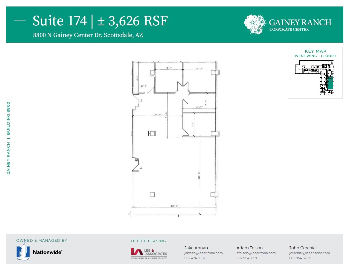 8800 N Gainey Center Dr, Scottsdale, AZ en alquiler Plano de la planta- Imagen 1 de 1