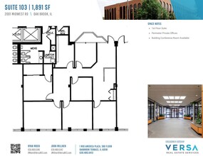 2001 Midwest Rd, Oak Brook, IL en alquiler Plano de la planta- Imagen 1 de 2