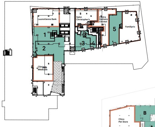 2100-2220 Sauvé Rue O, Mont-Royal, QC en alquiler Plano de la planta- Imagen 1 de 1