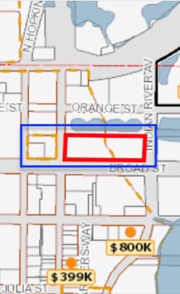 Three Continuous Parcels in Titusville cartera de 3 inmuebles en venta en LoopNet.es - Plano de solar - Imagen 2 de 3