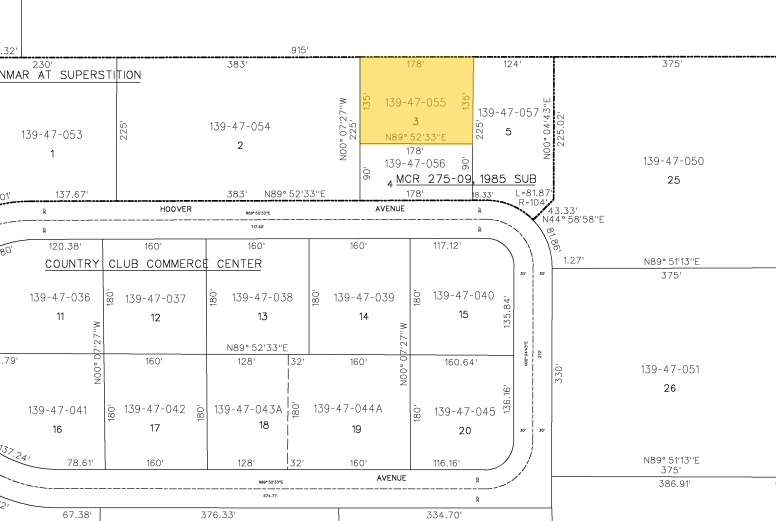 50 W Hoover Ave, Mesa, AZ en alquiler - Plano de solar - Imagen 3 de 3