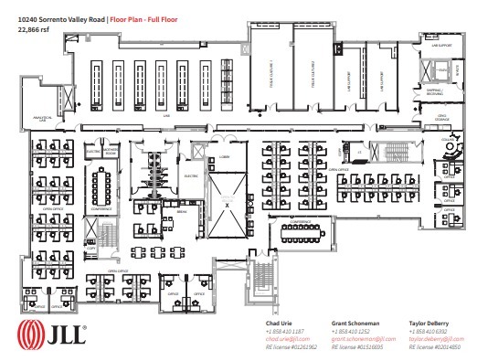 10240 Sorrento Valley Rd, San Diego, CA en alquiler Plano de la planta- Imagen 1 de 2