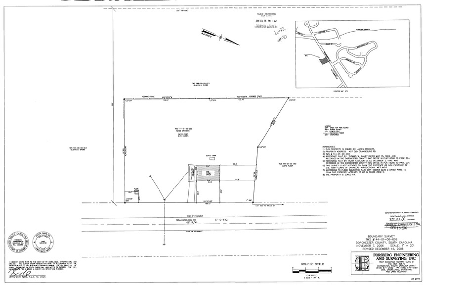 767 Orangeburg, Summerville, SC en venta - Plano del sitio - Imagen 3 de 3