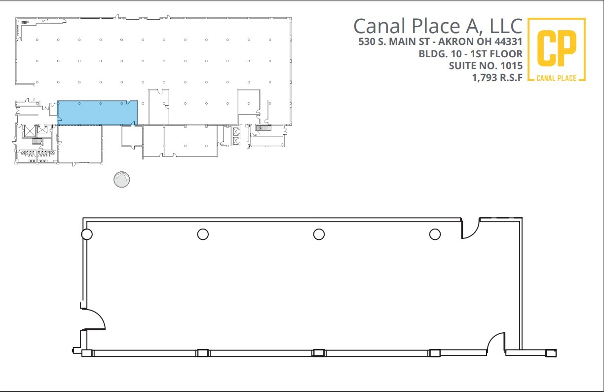 540 S Main St, Akron, OH en alquiler Plano de la planta- Imagen 1 de 1