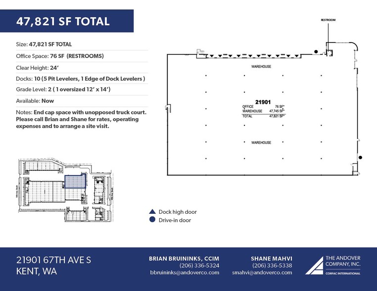 21902 64th Ave S, Kent, WA en alquiler - Plano de la planta - Imagen 2 de 16