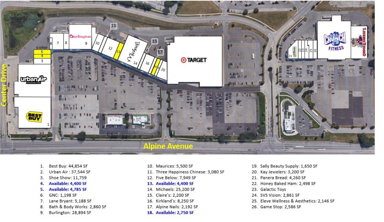 3390 Alpine Ave NW, Grand Rapids, MI en alquiler Plano de la planta- Imagen 1 de 1