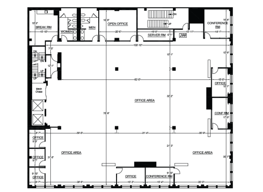 2001-2015 Broadway, Oakland, CA en alquiler Plano de la planta- Imagen 1 de 1