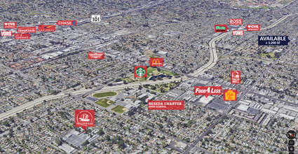 19300-19306 Vanowen St, Reseda, CA - VISTA AÉREA  vista de mapa