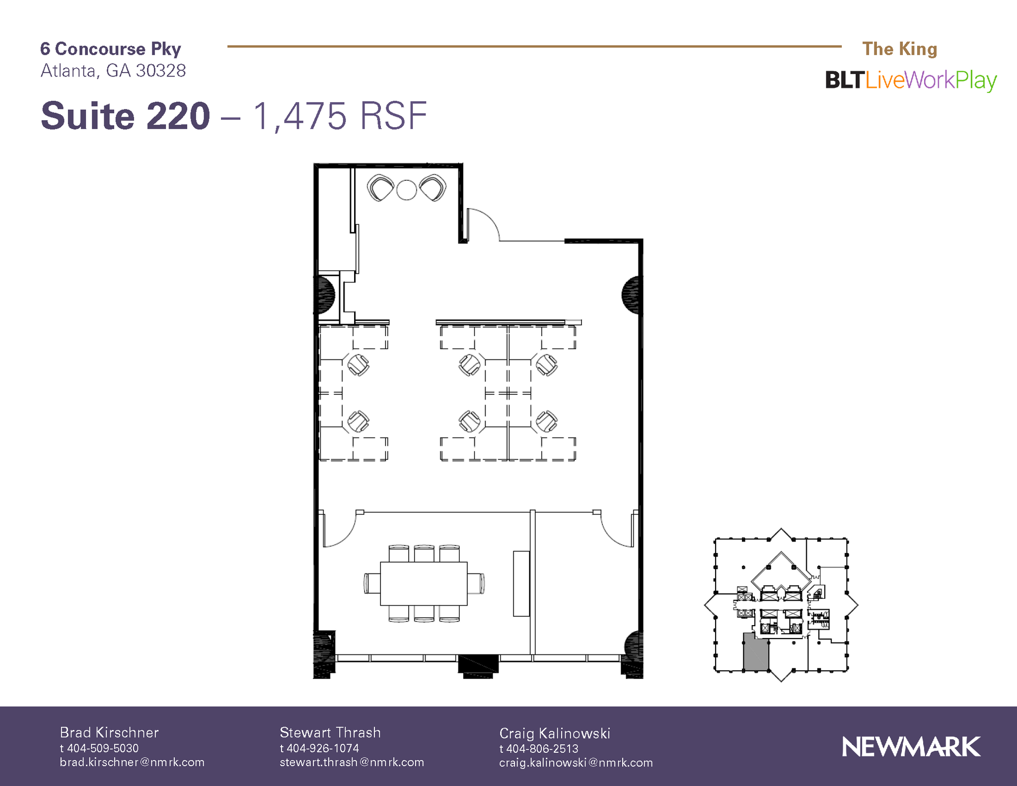 6 Concourse Pky NE, Atlanta, GA en alquiler Plano de la planta- Imagen 1 de 1