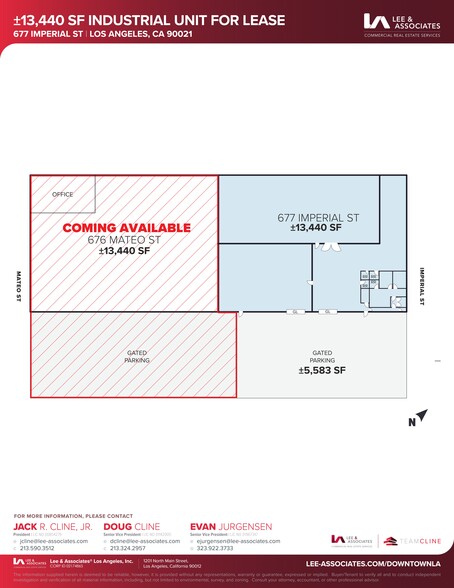 676 Mateo St, Los Angeles, CA en alquiler - Plano del sitio - Imagen 1 de 8