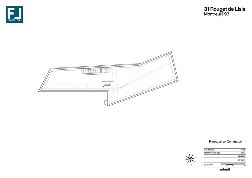 31 Boulevard Rouget De Lisle, Montreuil en alquiler - Plano de la planta - Imagen 3 de 3