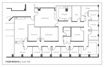 11620 Wilshire Blvd, Los Angeles, CA en alquiler Plano de la planta- Imagen 1 de 1