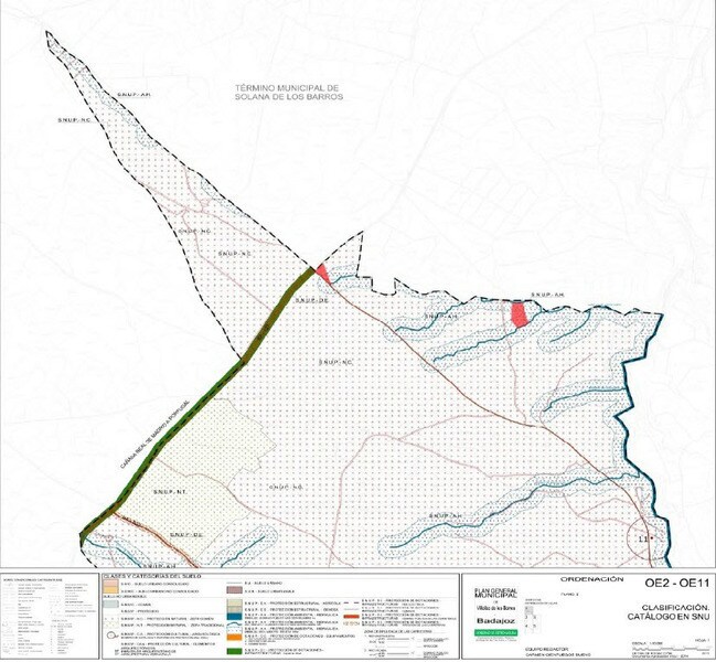 Paraje, Villalba de los Barros, Badajoz en venta Plano de la planta- Imagen 1 de 11