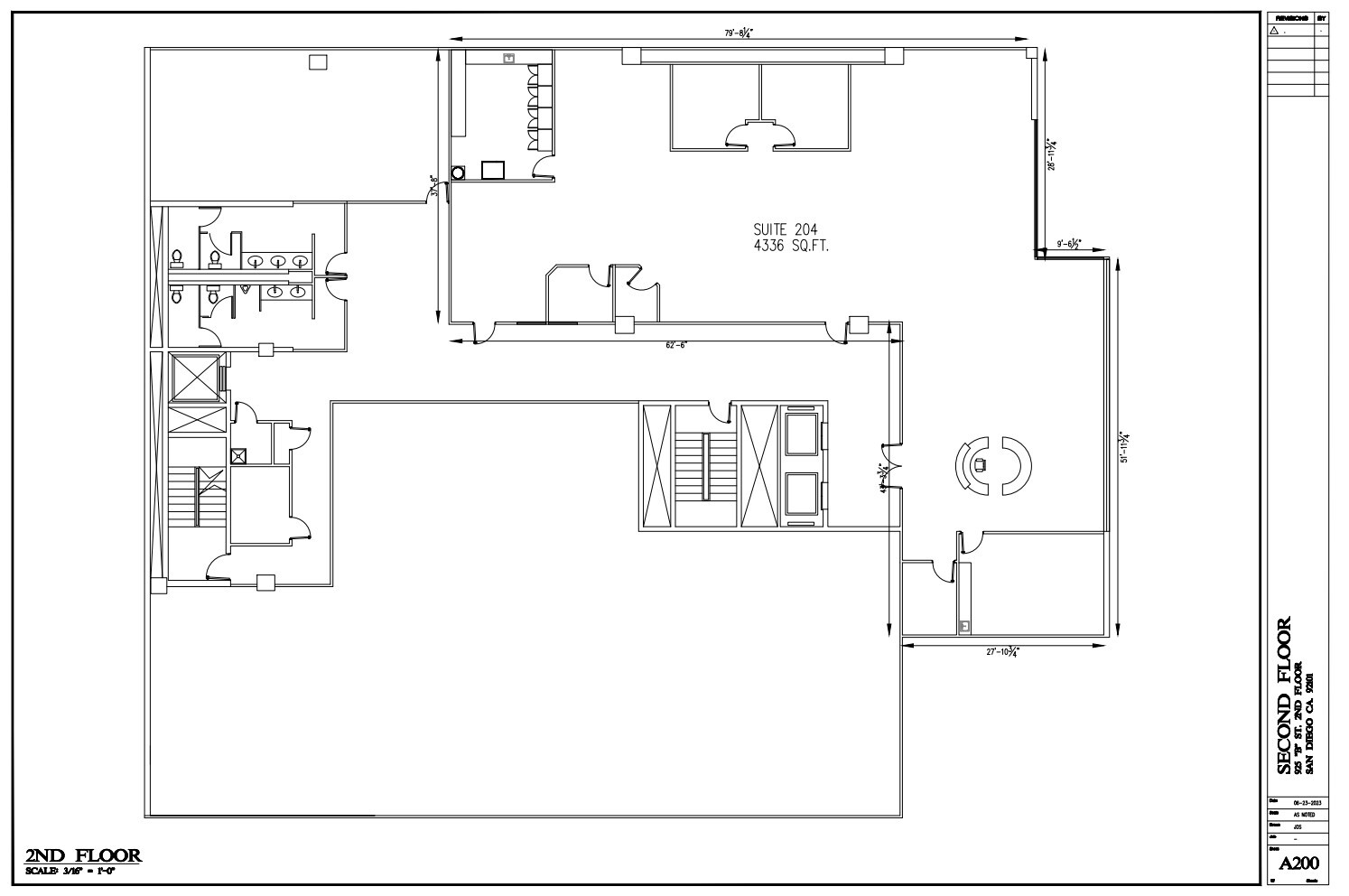 925 B St, San Diego, CA en alquiler Plano de la planta- Imagen 1 de 1