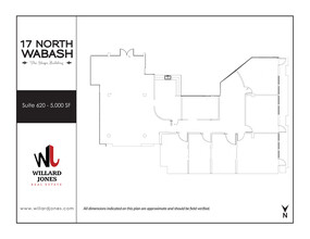 17 N Wabash Ave, Chicago, IL en alquiler Plano de la planta- Imagen 1 de 7