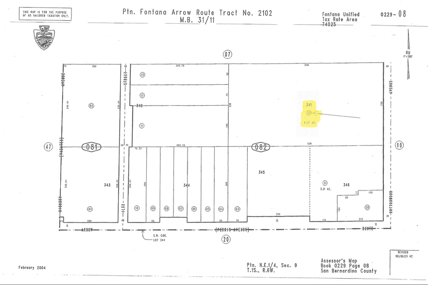 8424 Cottonwood Ave, Fontana, CA en alquiler - Plano de solar - Imagen 2 de 13