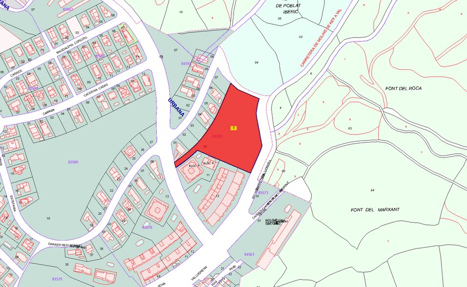 Terreno en Molins de Rei, Barcelona en venta - Plano de solar - Imagen 2 de 5