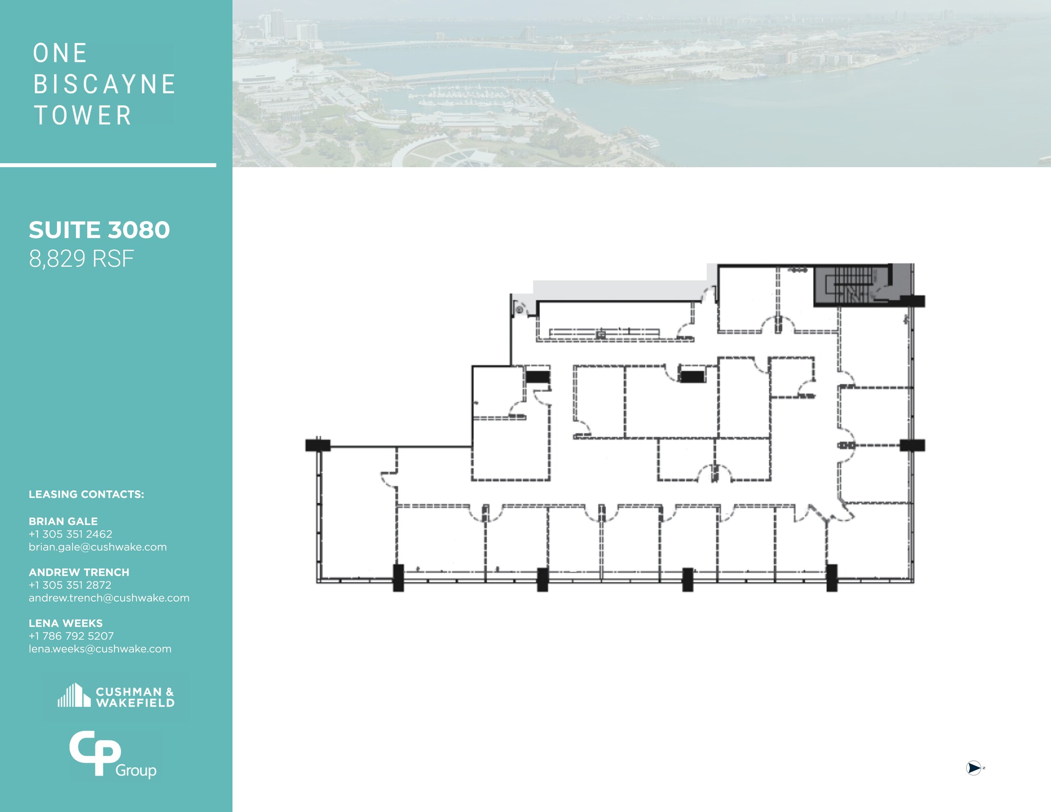 2 S Biscayne Blvd, Miami, FL en alquiler Plano del sitio- Imagen 1 de 1