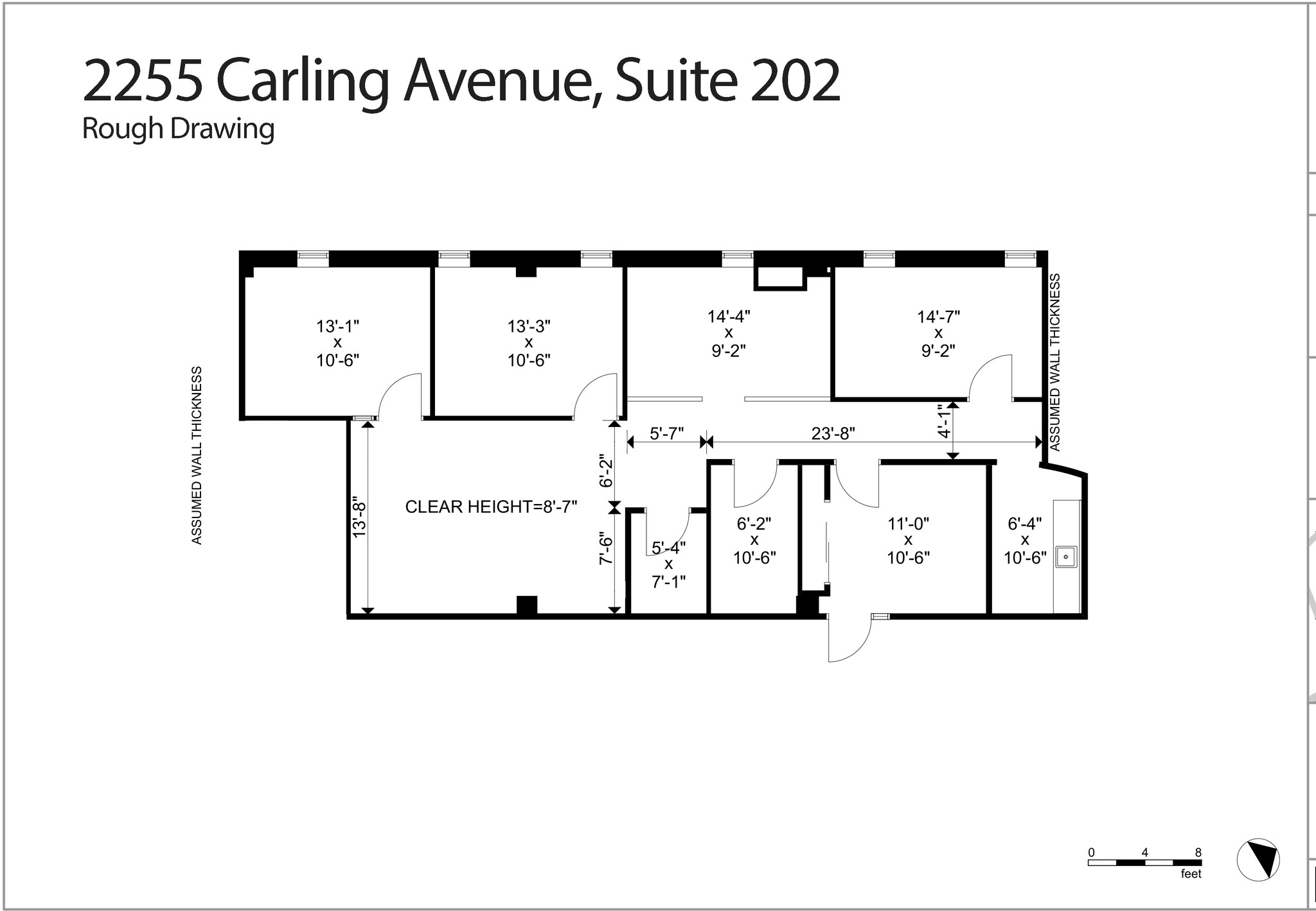 2255 Carling Ave, Ottawa, ON en alquiler Plano de la planta- Imagen 1 de 9