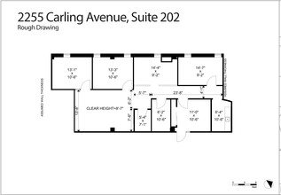 2255 Carling Ave, Ottawa, ON en alquiler Plano de la planta- Imagen 1 de 9