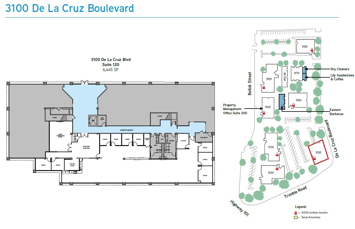 3100 De la Cruz Blvd, Santa Clara, CA en alquiler Plano de la planta- Imagen 1 de 1