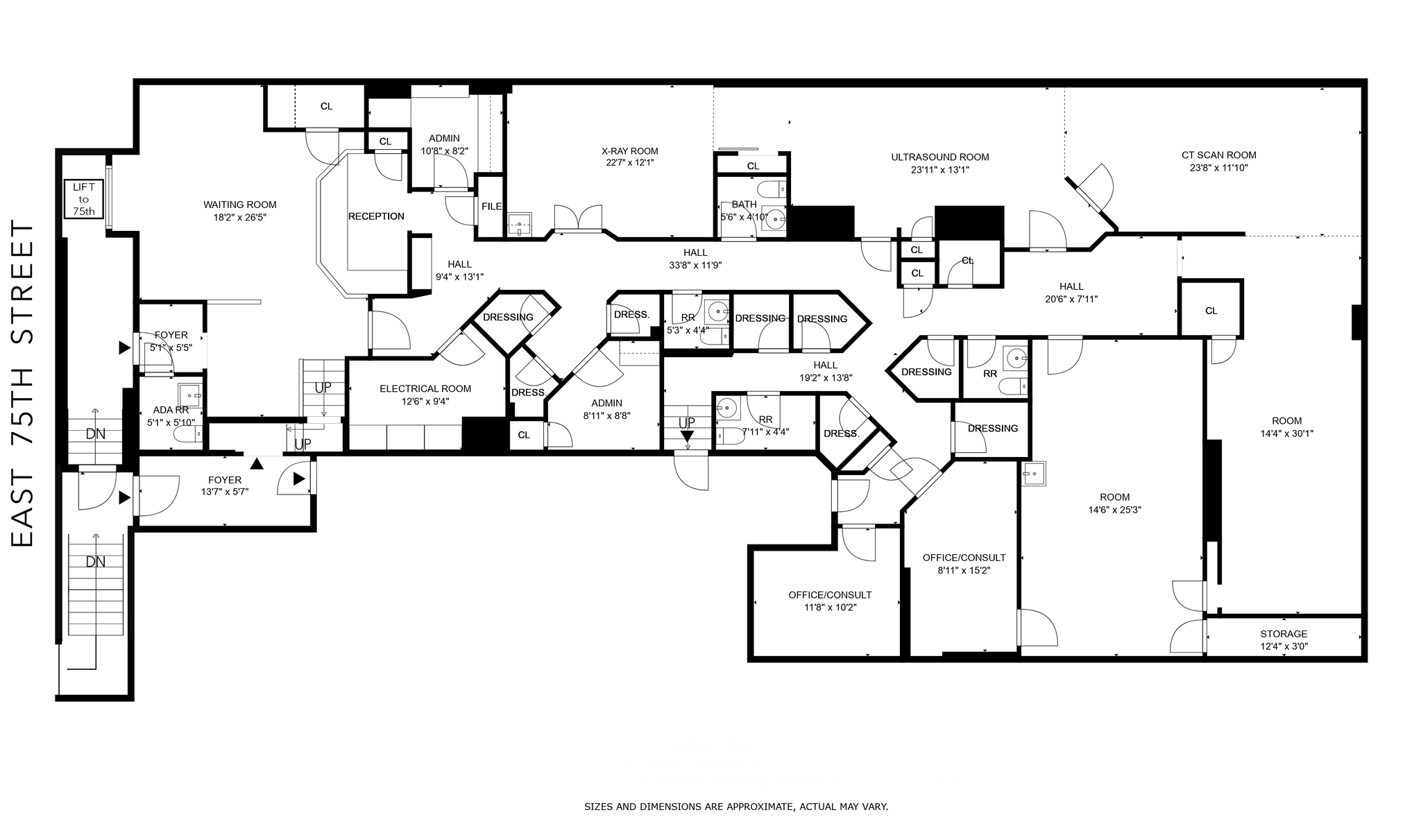 3 E 75th St, New York, NY en alquiler Plano de la planta- Imagen 1 de 12