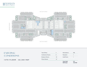 11 Madison Ave, New York, NY en alquiler Plano de la planta- Imagen 2 de 2