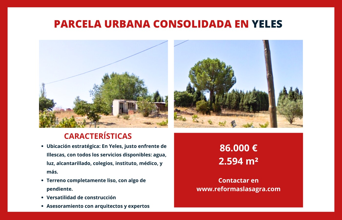 Terreno en Yeles, Toledo en venta Foto principal- Imagen 1 de 1