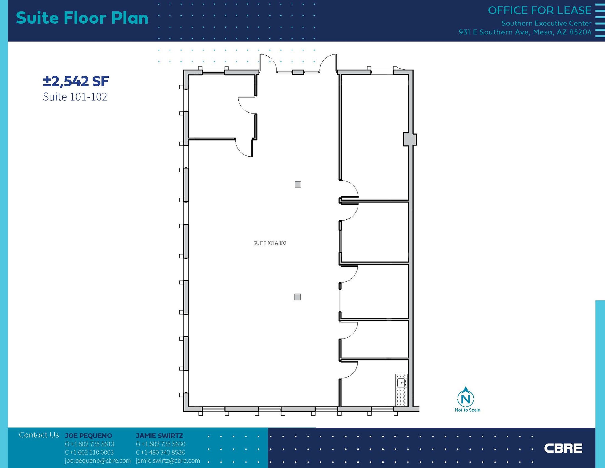 931 E Southern Ave, Mesa, AZ en alquiler Plano de la planta- Imagen 1 de 1