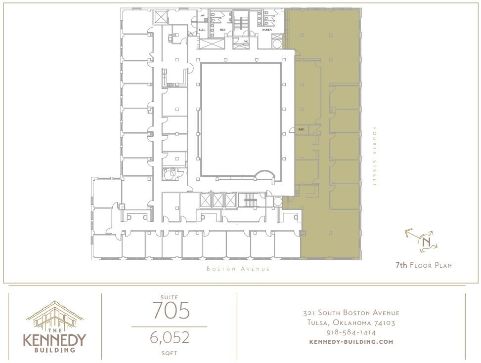 321 S Boston Ave, Tulsa, OK en alquiler Plano de la planta- Imagen 1 de 1