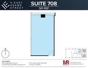 11 E Adams St, Chicago, IL en alquiler Plano del sitio- Imagen 2 de 3