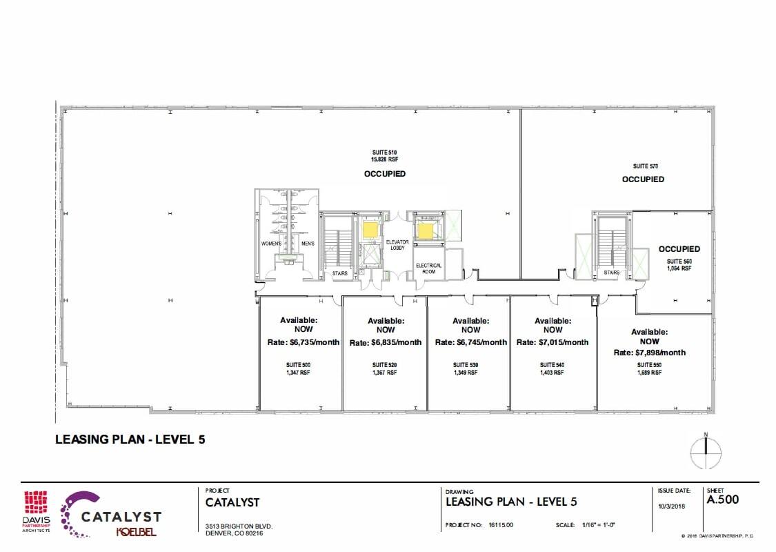 3513 Brighton Blvd, Denver, CO en alquiler Plano de la planta- Imagen 1 de 2