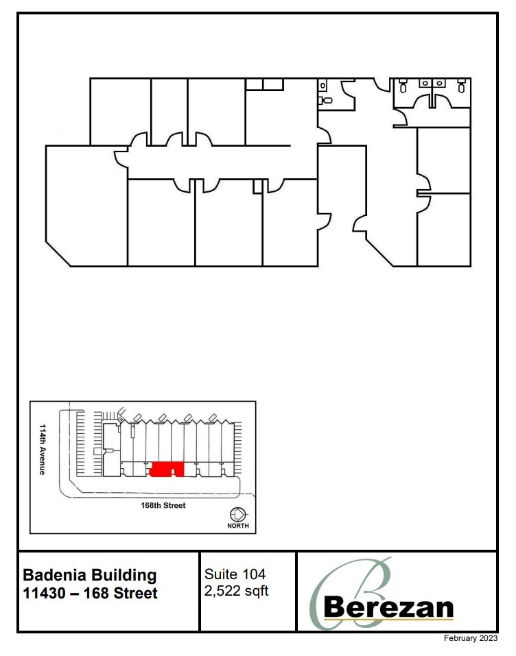 11412-11444 168 St NW, Edmonton, AB en alquiler Plano de la planta- Imagen 1 de 1